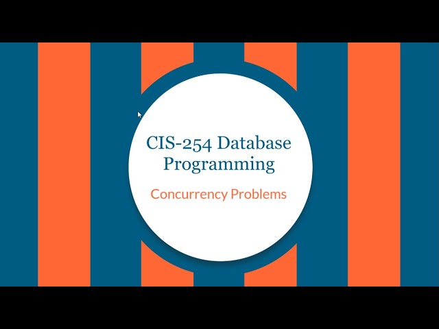 CIS-254 Concurrency Problems
