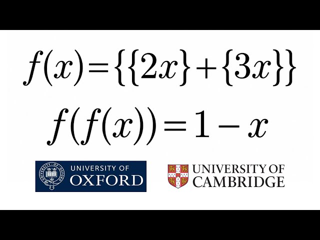Could you solve this Oxbridge TMUA problem in under 3m45s?