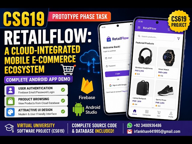 CS619 Prototype Phase | RetailFlow: Cloud-Integrated Mobile E-Commerce Ecosystem