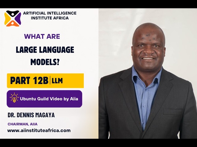 What are Large Language Models? Part 12b | Ubuntu Guild Video | Dr Dennis Magaya, Chairman Aiia