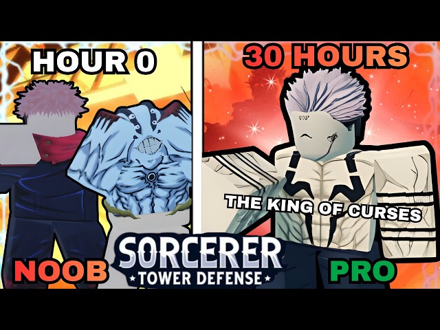 Spending 30+ HOURS Obtaining THE STRONGEST 15 FINGER SUKANA In Sorcerer Tower Defense (Noob To Pro)