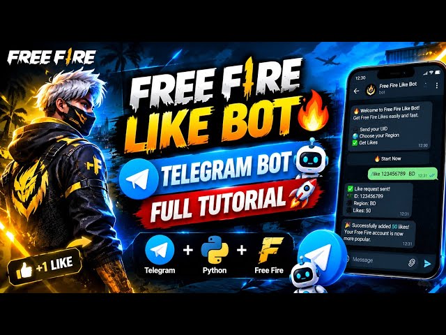 🔥 How to Make a Telegram Free Fire Like Bot | Free Fire Like Bot Tutorial | Python Bot 2026