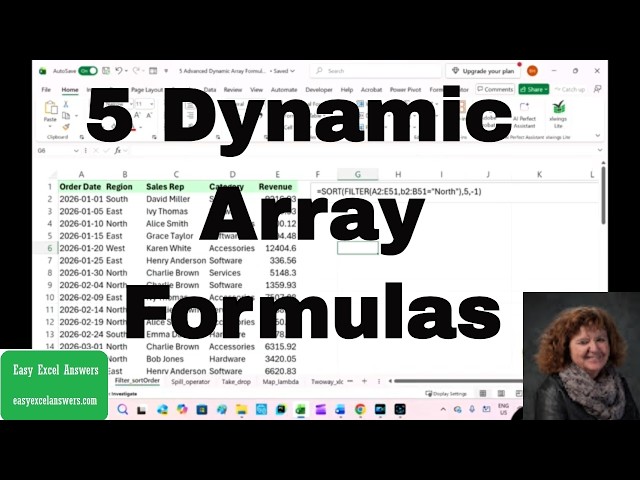 5 Advanced Dynamic Array Formulas
