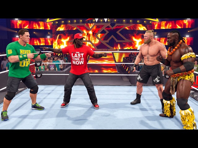 John Cena Ron Cena Vs Brock Lesnar Oba Femi WWE 2K26