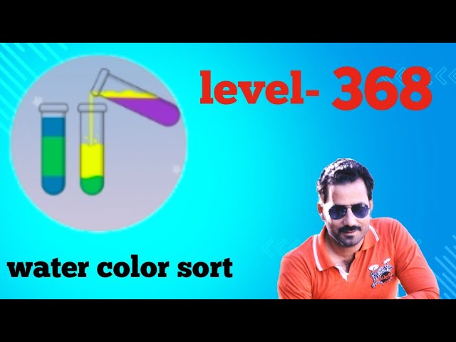 Water color sort level 368 easy solution