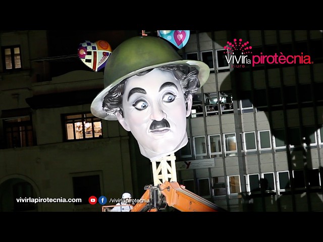 Fallas Valencia 2026, Subida Cabeza Chaplin Falla Municipal 2026, Piromusical, 12 Marzo, Alpujarreña