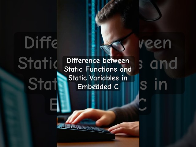 Static Functions and Static Variables in Embedded C #static #function #coding #automobile