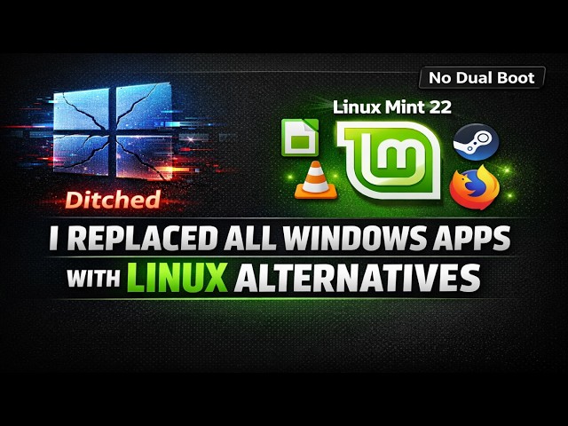 I Replaced All Windows Apps With Linux Alternatives on Linux Mint 22 - Ditched Windows 11