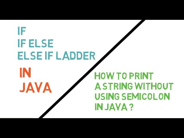 14 if else in Java