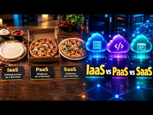 IaaS, PaaS, SaaS Explained with Pizza Analogy! 🍕 | Cloud Service Models in Urdu/Hindi #cloud 