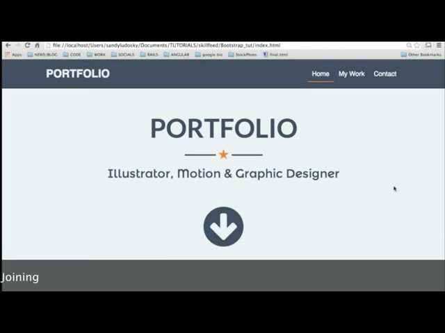 CREATE a portfolio with Bootstrap, HTML & CSS