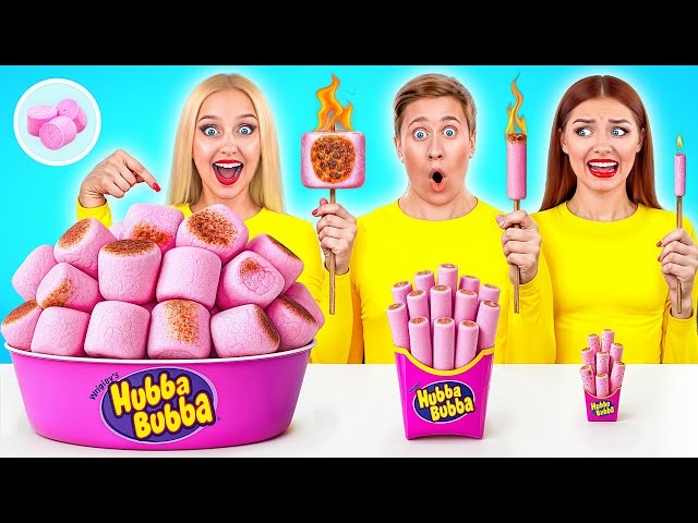 Big, Medium and Small Plate Challenge | Crazy Cooking Battle by Bubba DO Challenge