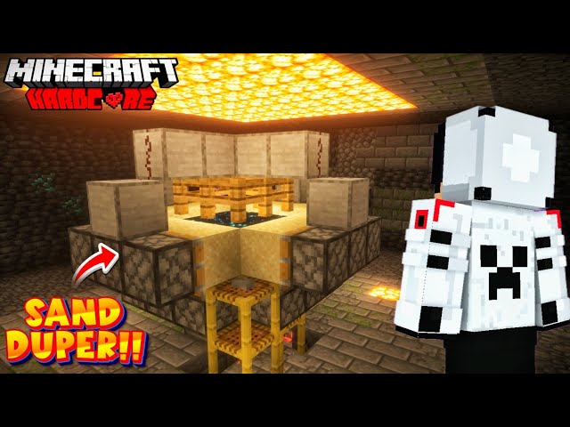 Finally I Built a Sand Duper in Minecraft Hardcore Java Edition...