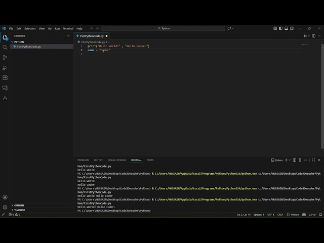 #0 Learn Python | Python First Code | Python for Beginners