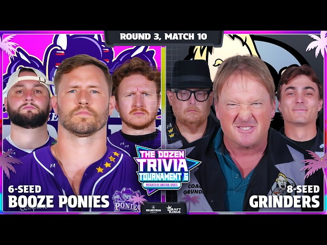 6-Booze Ponies vs. 8-Grinders | Round 2, Match 10 - Dozen Trivia Tournament 6