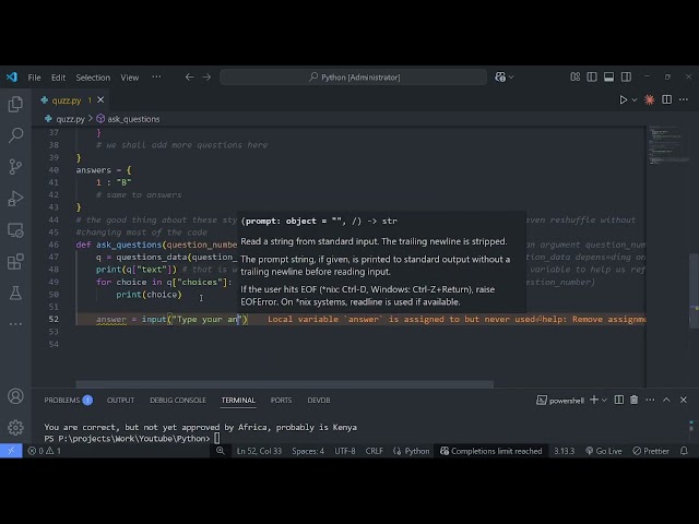 Python Quiz Game Tutorial: Dictionaries, Functions & Scoring