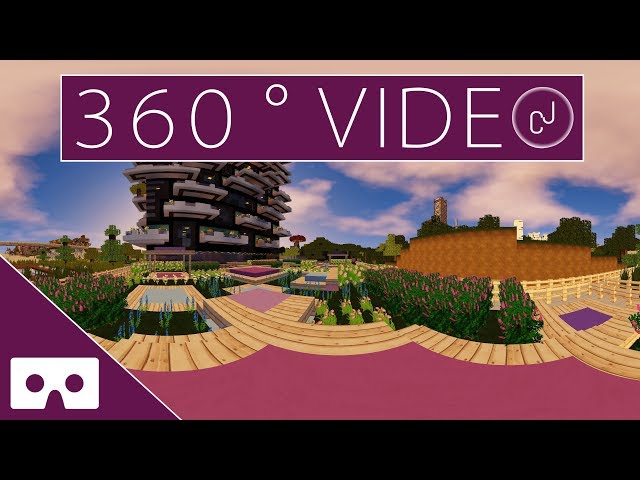 8 Minecraft Garden Designs VR 360° Walk Through