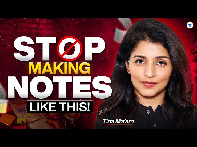 NEET 2027 : How to Make Notes - Tips & Tricks | Biology | Tina ma'am