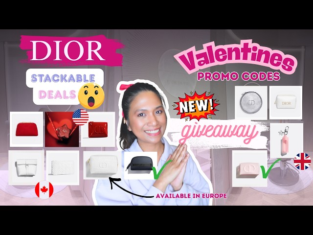 Dior Beauty Valentines Promo Codes | US Stackable Gifts | New Codes in EU | Giveaway | Artsy Momsy