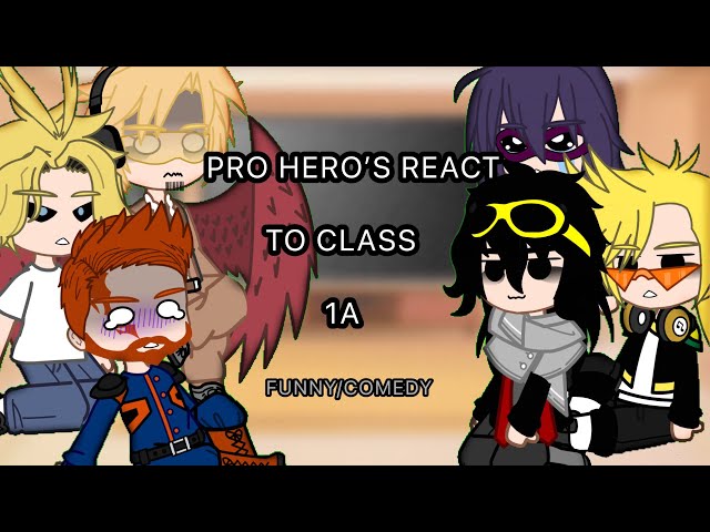 //Pro Hero’s React To Class 1A//No Ships//Funny,Comedy//Mha//