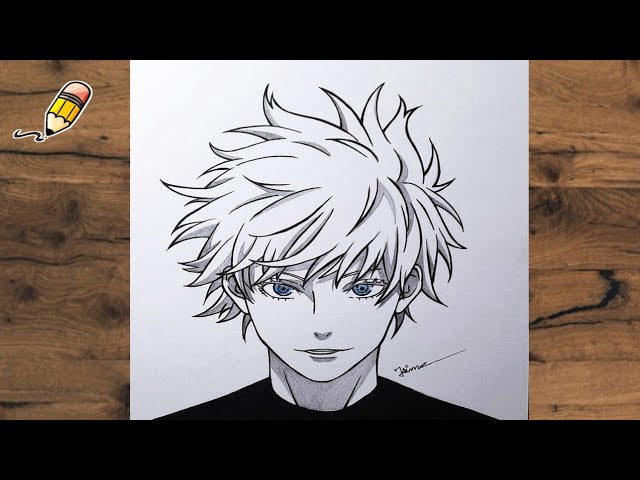 How to draw satoru gojo | Step by step drawing tutorial | Easy Satoru Gojo drawing