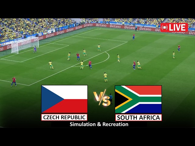 🔴Live : South Africa vs Czech Republic I Video Game Simulation I Full Live Stream I 18 June, 2026
