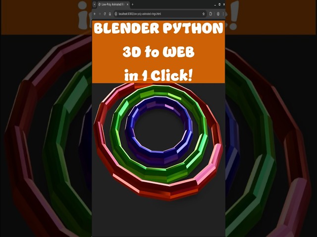 Automate 3D for Web: Blender Python to GLB in 60 Seconds!