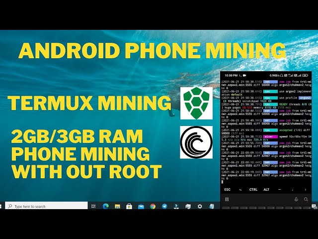 Android Termux Mining | 2GB/3GB+ phones| Cryptocurrency Mining