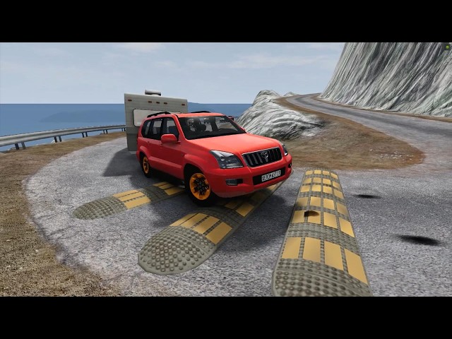 Mobil vs Speed bumps vs Potholes beamng.drive #38 live 9