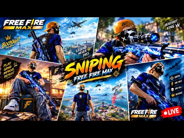 🔴 FREE FIRE LIVE🔥 KING OF SNIPER 👑 GRANDMASTER #freefire #live #trending #shortslive #shivamxlive