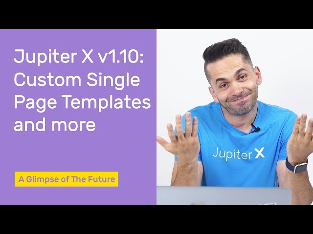 Jupiter X v1.10: Custom Single Page, Archive Custom Template, Custom Title Bar and More