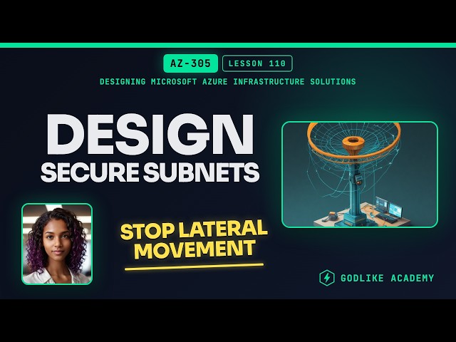 AZ-305 · Lesson 110: Master Subnet Design for Secure Networks