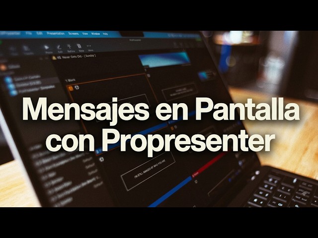 HOW TO CONFIGURE AND SEND MESSAGES TO THE SCREEN IN PROPRESENTER | Complete Tutorial