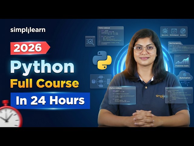Python Full Course 2026 | Python Tutorial For Beginners | Python Programming Tutorial | Simplilearn