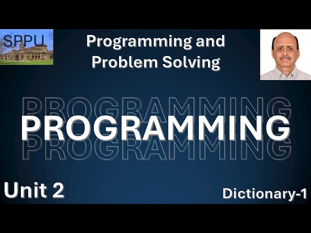 PPS Unit 2  Dictionary1
