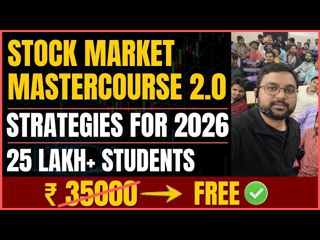 Stock Market Course 2.0 | 2026 Multibaggers | Entry/Exit Strategies | Fundamental & Technicals