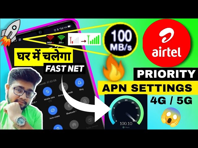 Airtel APN Settings 4G/5G 2026 🔥 | Airtel Network Problem Solution ✅ | Airtel Net Slow Problem | FIX