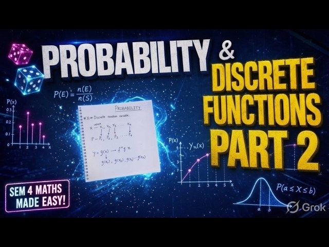 Numerical | Probability density function for Discrete Random Variable | Sem 4 | Engg Mathematics