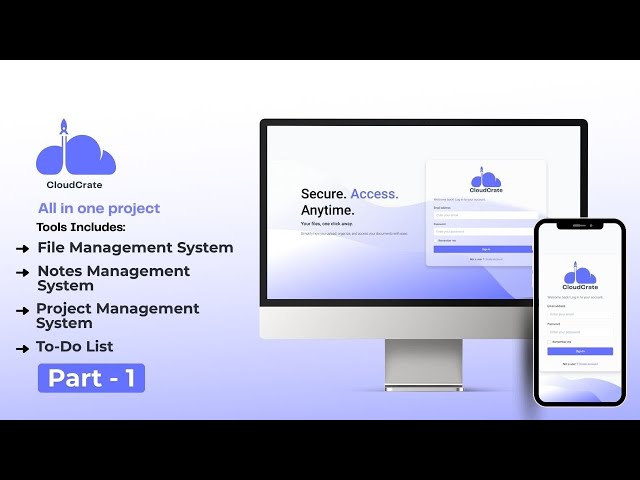 File Management System | CloudCrate | Part -1 | PHP MYSQL | Robin Codes