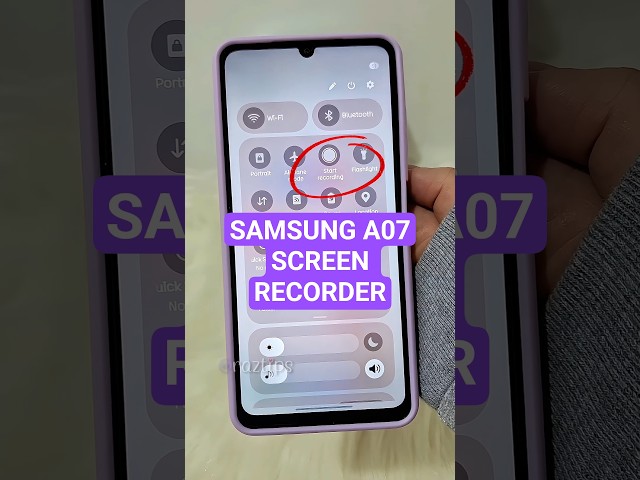 Samsung Galaxy a07 screen recorder #samsung #samsunga07 #smartphone #oneui8 #a07