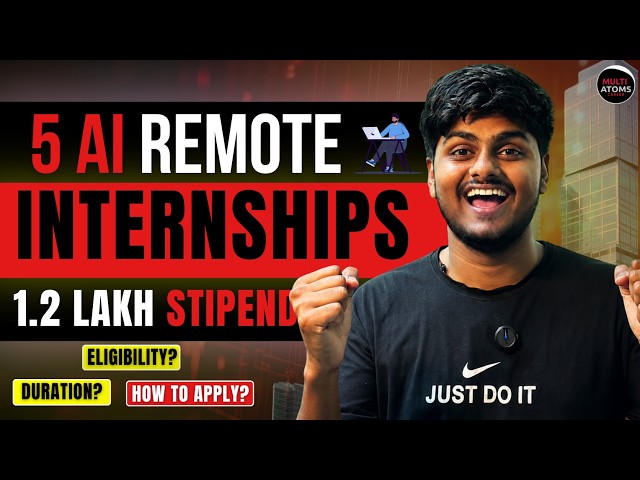 Top 5 AI Internships & Jobs 2026 | ₹1.2 Lakh Internship 💰 | Remote GenAI, Python, LLM Opportunities