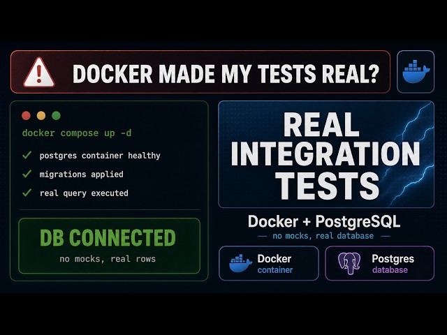 Real Integration Tests with Docker + Postgres | Database Testing That Catches Production Bugs