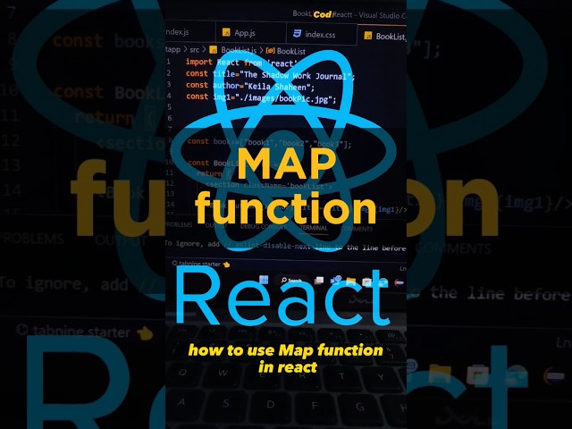 How to use map function in react js , map function in java script #reactjstutorial