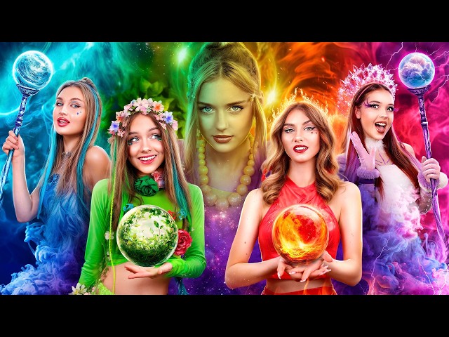 Fire Girl, Water Girl, Air Girl, and Earth Girl! Four Elements Found the Fifth Element
