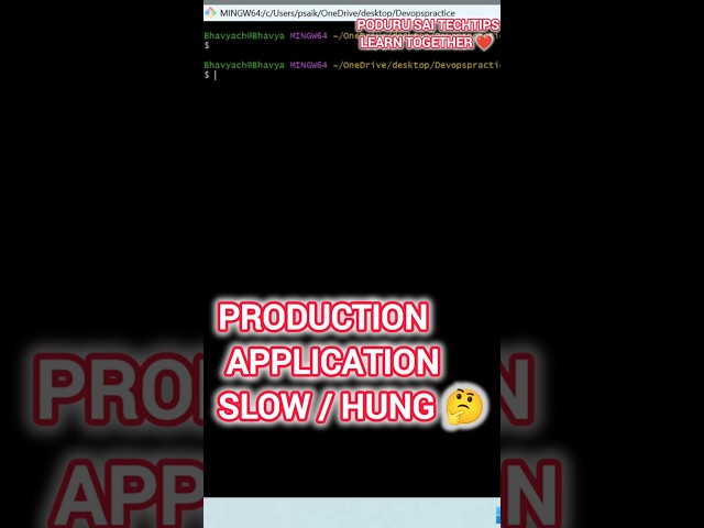 Day 62 - Production Server Hung? Do This Immediately!🔥| #DevOps #Linux  #shorts #podurutechtips