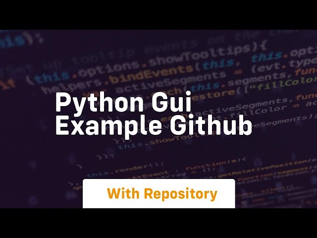 python gui example github