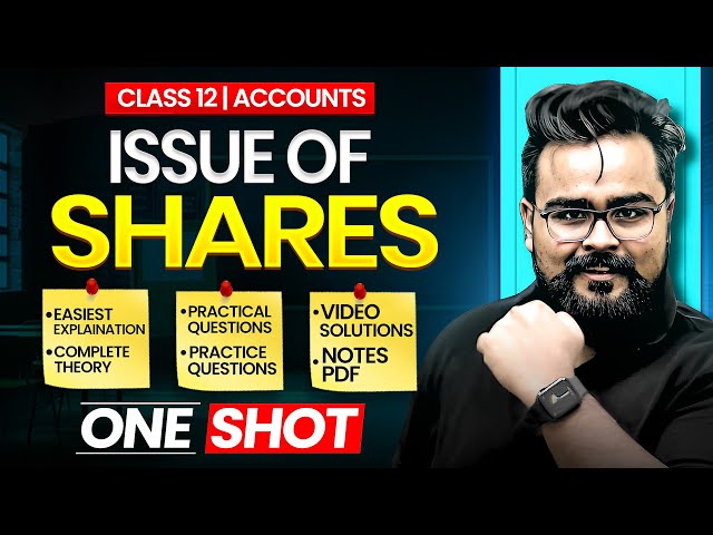 Issue of Shares Class 12 One Shot | Company Accounts | Gaurav Jain