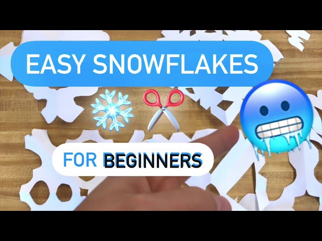 How to Make SNOWFLAKES for Kids - Easy 4 Beginners with Cutting Ideas! #snowflakes #mrschuettesart