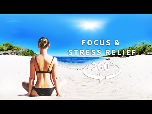 INSTANT STRESS RELIEF & BREATHING EXERCISE  - 15 MINUTE IMMERSIVE GUIDED MEDITATION 🙏 4K [VR/360°]