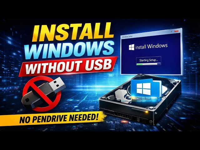 Install or Format Windows without a USB Pendrive